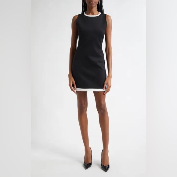 Alice + Olivia Dresses & Skirts - Alice + Olivia Black Mini Dress with White Trim